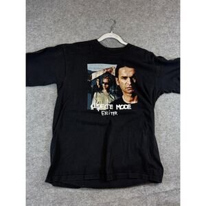 Vintage Y2K 2001 Depeche Mode Exciter Tour Concert Shirt Mens L Black Streetwear